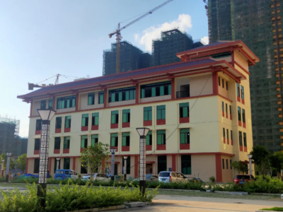 广西一建南宁宾阳县中医院室内外装修项目 传统与现代融合的医疗空间营造